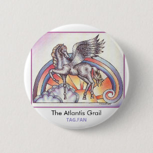 Badge Rond 5 Cm Bouton du ventilateur Quantum Pegasus TAG