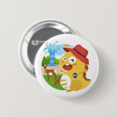Badge Rond 5 Cm Bouton du Wyoming VIPKID (Devant & derrière)