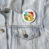 Badge Rond 5 Cm Bouton du Wyoming VIPKID (En situation)