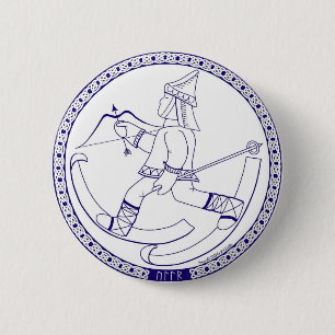 Badge Rond 5 Cm Bouton d'Ullr
