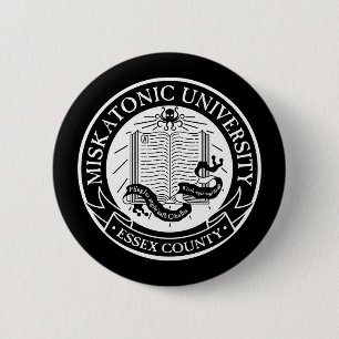 Badge Rond 5 Cm Bouton d'université de Miskatonic