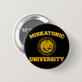 Badge Rond 5 Cm Bouton d'université de Miskatonic (Devant & derrière)