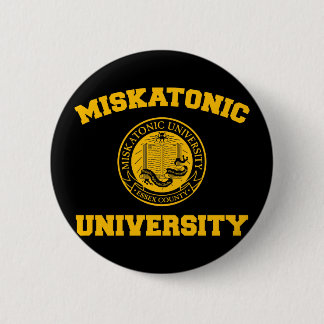 Badge Rond 5 Cm Bouton d'université de Miskatonic