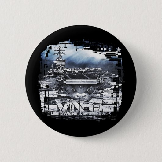 Badge Rond 5 Cm Bouton Dwight D. Eisenhower (Devant)