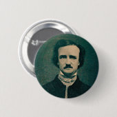 Badge Rond 5 Cm Bouton Edgar Allan Poe (Devant & derrière)