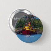 Badge Rond 5 Cm bouton Edna G. (Devant & derrière)