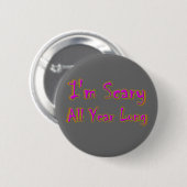 Badge Rond 5 Cm Bouton effrayant (Devant & derrière)