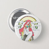 Badge Rond 5 Cm Bouton Élément d'Air (Devant & derrière)