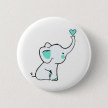 Bouton Eléphant bébé