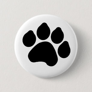 Badge Rond 5 Cm Bouton Empreinte