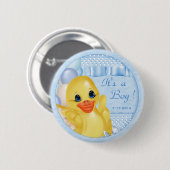 Badge Rond 5 Cm Bouton en caoutchouc de canard (Devant & derrière)