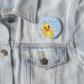 Badge Rond 5 Cm Bouton en caoutchouc de canard (En situation)