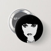 Badge Rond 5 Cm Bouton en cristal de soleil (Devant & derrière)