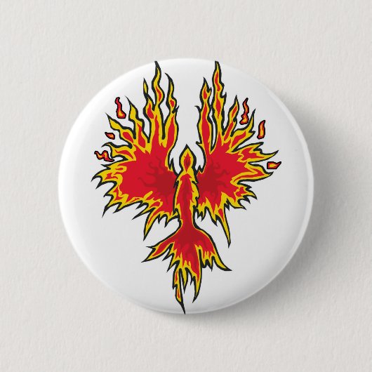 Badge Rond 5 Cm Bouton en hausse de Phoenix (Devant)