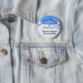 Badge Rond 5 Cm Bouton En Mémoire De_ Pinback (En situation)