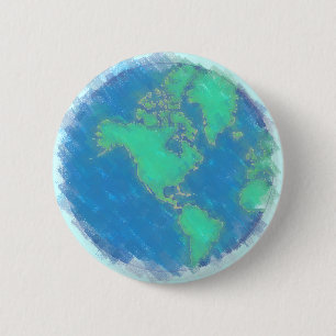 Badge Rond 5 Cm Bouton en pastel de la terre
