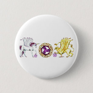 Badge Rond 5 Cm Bouton en spirale d'essence