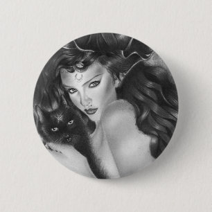 Badge Rond 5 Cm Bouton enchanté