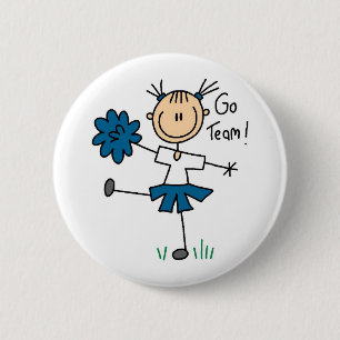 Badge Rond 5 Cm Bouton encourageant du bâton un