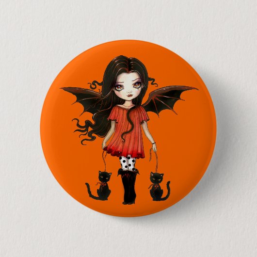 Badge Rond 5 Cm Bouton Enfant d'Halloween (Devant)