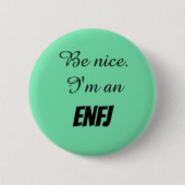 Badge Rond 5 Cm Bouton ENFJ (Devant)