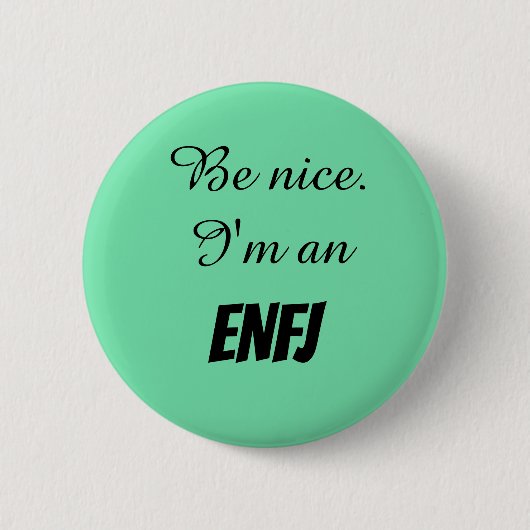 Badge Rond 5 Cm Bouton ENFJ (Devant)