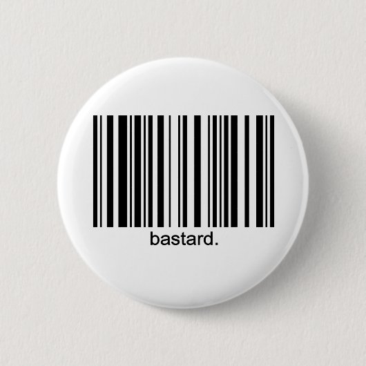 Badge Rond 5 Cm Bouton enfoiré de code barres (Devant)