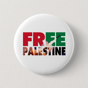 Badge Rond 5 Cm Bouton Enregistrer le Pinback Palestine