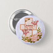 Badge Rond 5 Cm Bouton épingle Christian Mom (Devant & derrière)