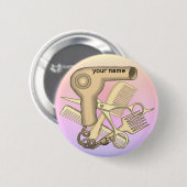 Badge Rond 5 Cm Bouton épingle de beauté (Devant & derrière)