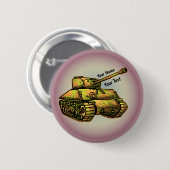 Badge Rond 5 Cm Bouton épinglé de char militaire (Devant & derrière)