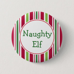 Badge Rond 5 Cm Bouton épinglé de lutin vilain et drôle pour fête