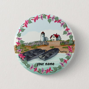 Badge Rond 5 Cm Bouton épingle du phare de Cape Neddick