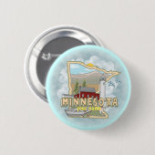 Badge Rond 5 Cm Bouton épingle du phare du Minnesota (Devant & derrière)