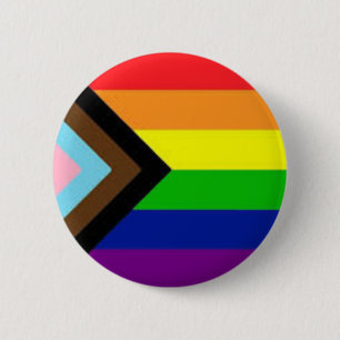 Badge Rond 5 Cm Bouton épinglé LGBTQ+ Progrès