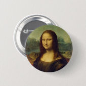Badge Rond 5 Cm Bouton épingle "Mona Lisa Enigma" (Devant & derrière)