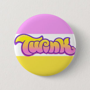 Badge Rond 5 Cm Bouton épinglé TWINK