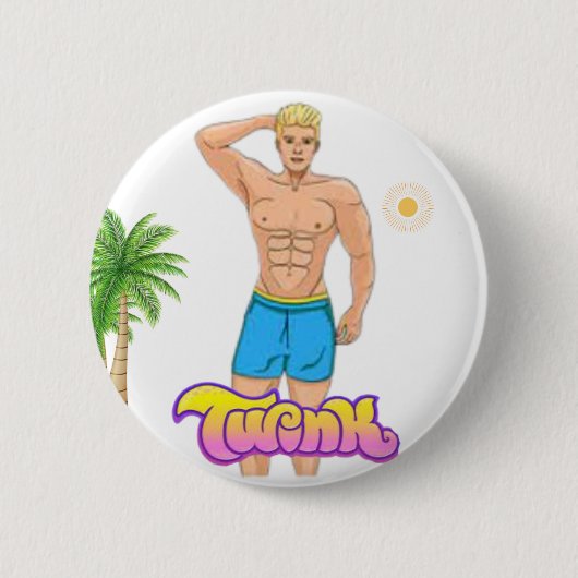 Badge Rond 5 Cm Bouton épinglé TWINK (Devant)