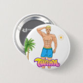 Badge Rond 5 Cm Bouton épinglé TWINK (Devant & derrière)