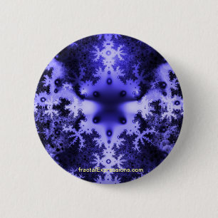 Badge Rond 5 Cm Bouton - Éponge fractale