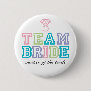 Badge Rond 5 Cm Bouton Epouse d'équipe