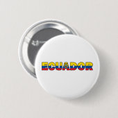Badge Rond 5 Cm Bouton Équateur (Devant & derrière)
