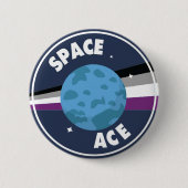 Badge Rond 5 Cm Bouton Espace (Devant)