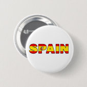 Badge Rond 5 Cm Bouton Espagne (Devant & derrière)