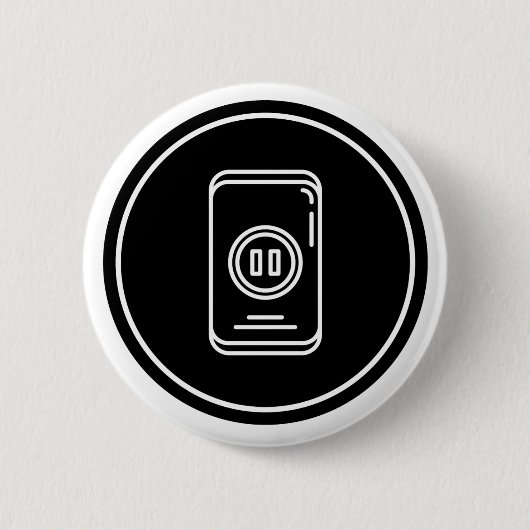 Badge Rond 5 Cm Bouton et broche de pause : Tranquille (Devant)
