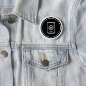 Badge Rond 5 Cm Bouton et broche de pause : Tranquille (En situation)