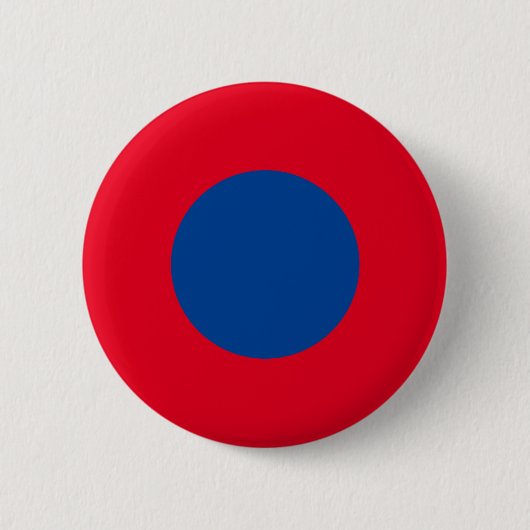 Badge Rond 5 Cm Bouton État rouge point bleu (Devant)