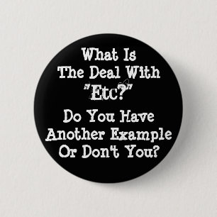 Badge Rond 5 Cm Bouton "etc."