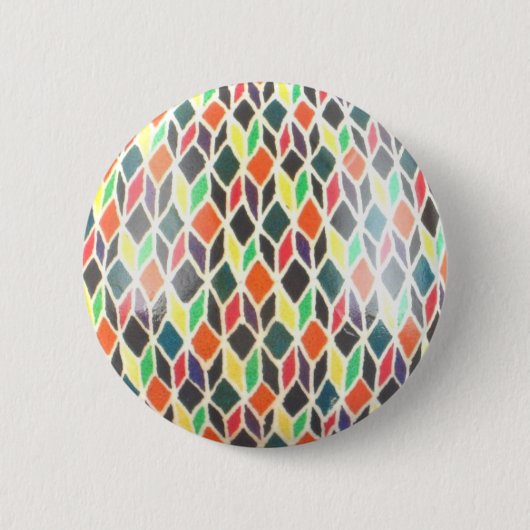 Badge Rond 5 Cm Bouton étoile arc-en-ciel (Devant)