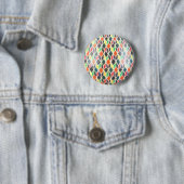 Badge Rond 5 Cm Bouton étoile arc-en-ciel (En situation)